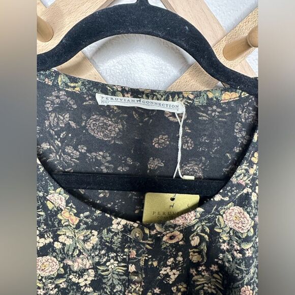 NWT Peruvian Connection Alpine Flower Tunic Sz S - Picture 4 of 9